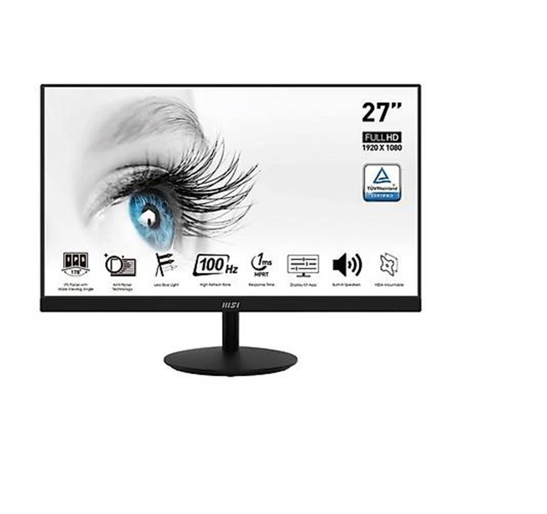 MSI PRO MP271A 27'' 1ms 100Hz Full HD IPS Kurumsal Ofis Monitörü