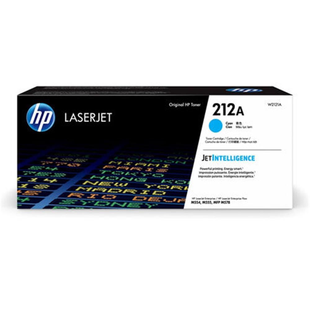 HP 212A Cyan (Mavi) Original LaserJet Toner - Enterprise M554 / M555 / M578 (W2121A) - 4.500 Sayfa