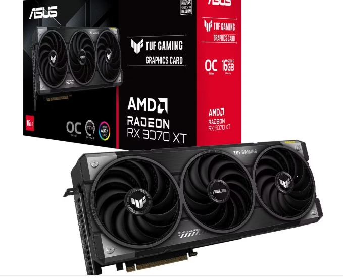 ASUS TUF Gaming Radeon RX 9070 XT O16G GAMING 16GB GDDR6 AMD RDNA Grafik Kartı PCIe 4.0 HDMI DP Ekran Kartı