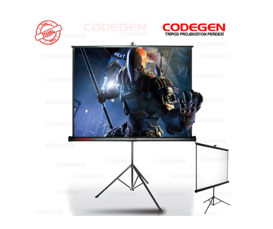 CODEGEN TX-24 Ayaklı Tripod 240x200 cm Projeksiyon Perdesi