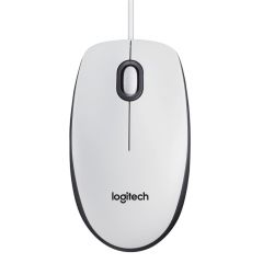 Logitech M100 Kablolu Optik Mouse - Beyaz (910-006764)