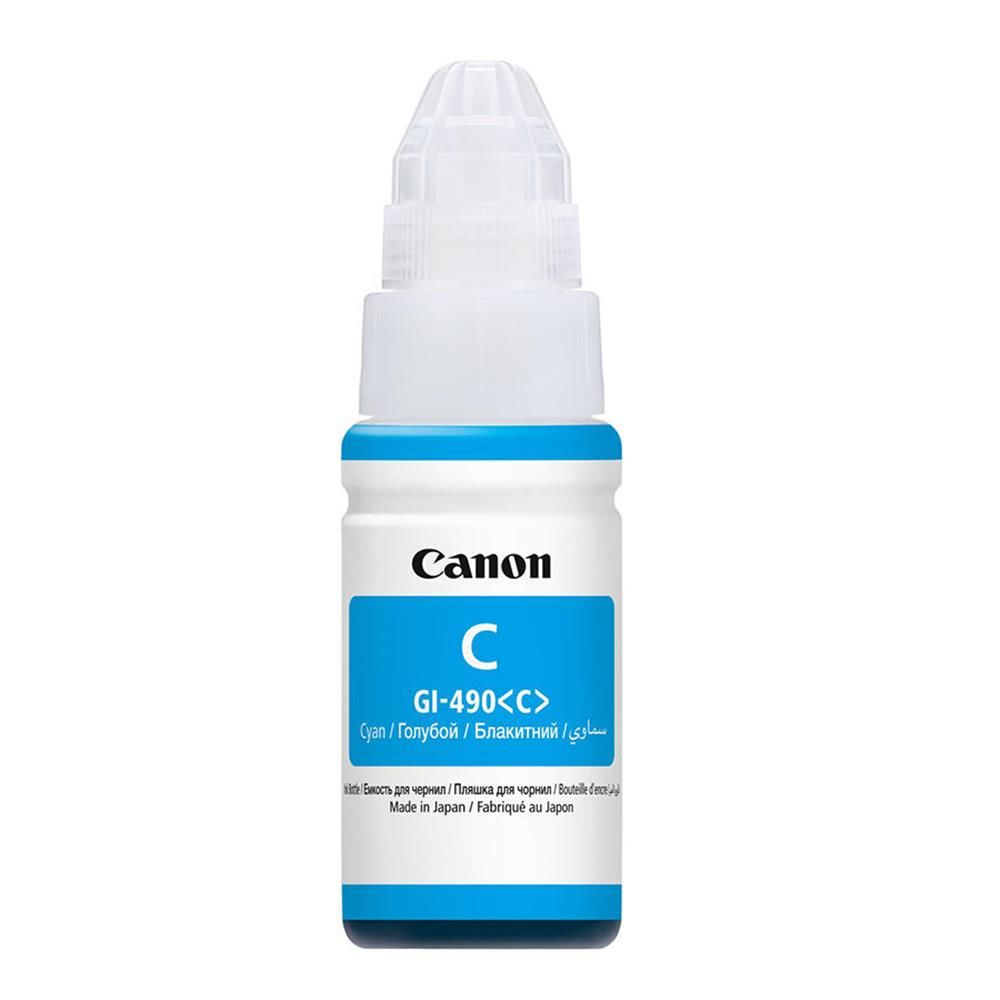 Canon GI-490C Camgöbeği (Cyan) Orijinal Mürekkep Şişesi (70ml)