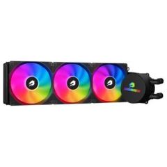 GameBooster Titan 360 RGB Fanlı 360 mm Intel‑AM4 / Intel LGA1200 / 115X / 1366 / 1700 ve AMD AM4 / AM5 Uyumlu 3 × 120 mm RGB Fanlı 360mm All‑in‑One Sıvı Soğutma Sistemi