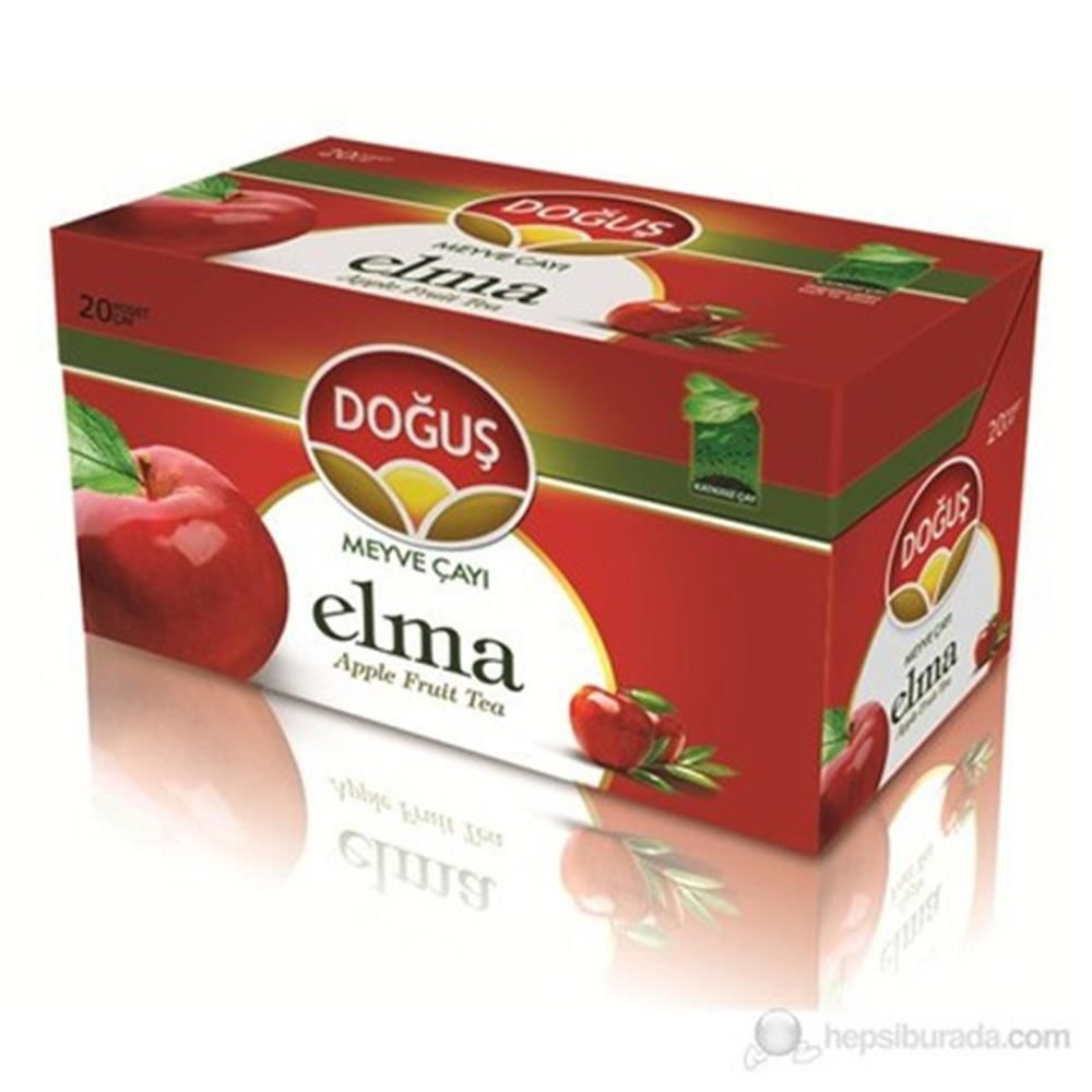 Doğuş Elma Meyveli Süzen Poşet Çay 20 Adet x 2 g (40 g)