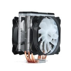 Dark Freezer X129 DKCCX129 2×120 mm Addressable RGB LED Fanlı Direct Contact 4 Isı Borulu 200 W TDP Kule Tipi CPU Soğutucu (Intel & AMD)