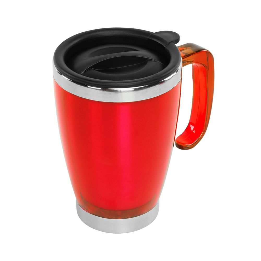 S-link SL-TM1981 Kırmızı 415ML İç 304 Dış 201 Paslanmaz Çelik Kupa