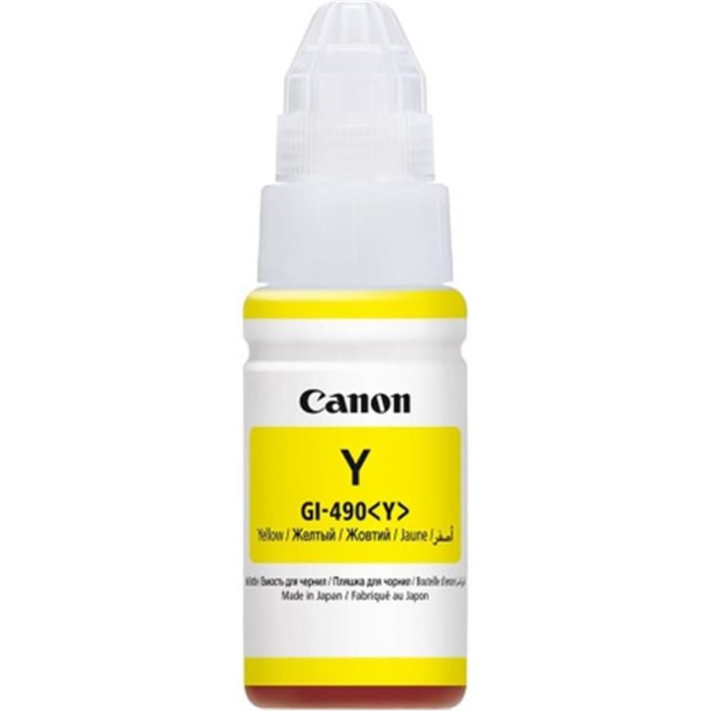 Canon GI-490Y Sarı (Yellow) 70ml Orijinal PIXMA G Serisi Şişe Mürekkep