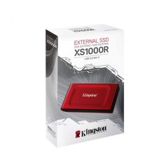 Kingston XS1000R‑1000G 1TB Kırmızı USB Type‑C 3.2 Gen 2 1050MB/s Okuma 1000MB/s Yazma 3D NAND Taşınabilir SSD