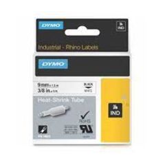 DYMO 18053 RhinoPRO Isıyla Küçülen Şerit 9mm x 1,5m Beyaz-Siyah