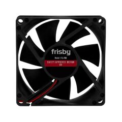FRISBY FCL‑F8B 80 mm 4‑Pin Siyah Sleeve Bearing Kasa Fanı 2400 RPM 25.36 CFM 27.9 dBA