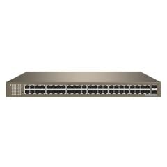 IP‑COM G3350F 48×10/100/1000 Mbps RJ45 + 2×1 Gbps SFP Uplink L2 Cloud‑Yönetilebilir Rackmount Switch (Metal, 1U)