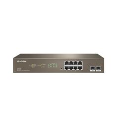 IP‑COM G3310F 8×10/100/1000 Mbps RJ45 + 2×1 Gbps SFP Uplink L2 Cloud‑Yönetilebilir Rackmount Switch