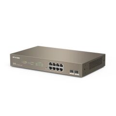 IP‑COM G3310F 8×10/100/1000 Mbps RJ45 + 2×1 Gbps SFP Uplink L2 Cloud‑Yönetilebilir Rackmount Switch