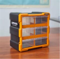 Süper Bağ ASR-2063 Power Organizer Şeffaf Bölmeli Saklama Kutusu