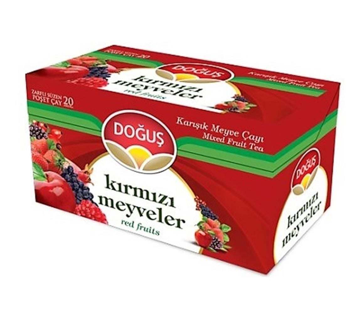 Doğuş Kırmızı Meyveler Süzen Poşet Meyve Çayı 20 Adet x 2 g (40 g)