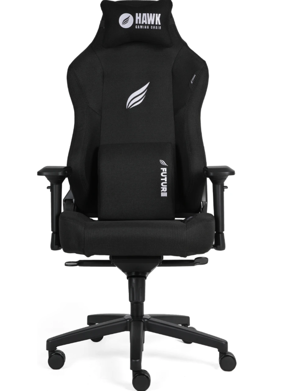 HAWK Future Black 4D Kolçaklı Kumaş Ergonomik Oyuncu ve Ofis Koltuğu