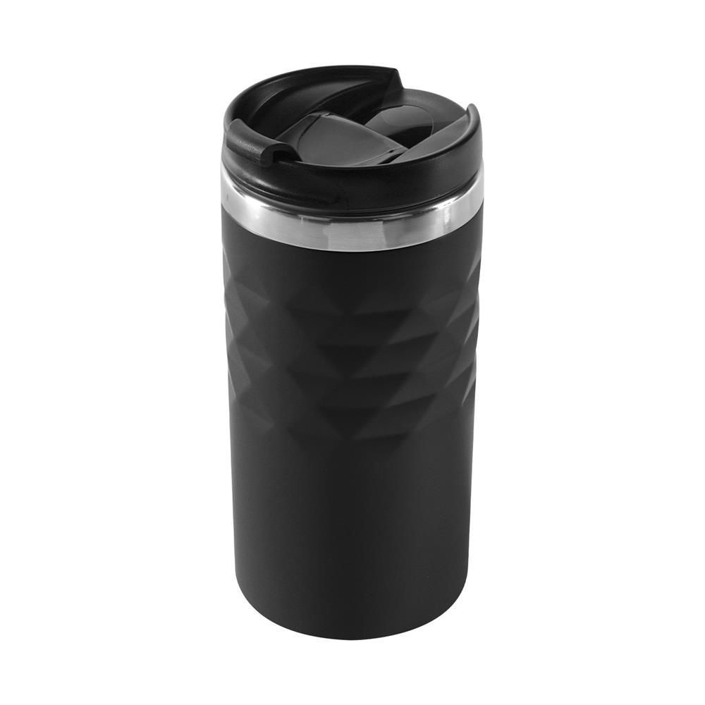 S-link SL-TM03 Mat Siyah 300ML İç 304 Dış 201 Paslanmaz Çelik Kupa-Bardak