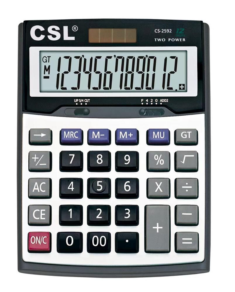 CSL CS-2592 12 Haneli Geniş Ekranlı Masaüstü Hesap Makinesi