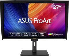Asus 27'' ProArt PA27UCGE 4K IPS 3840x2160 1ms 160Hz DP HDMI USB-C Hoparlör VESA 3YIL Pivot Monitör
