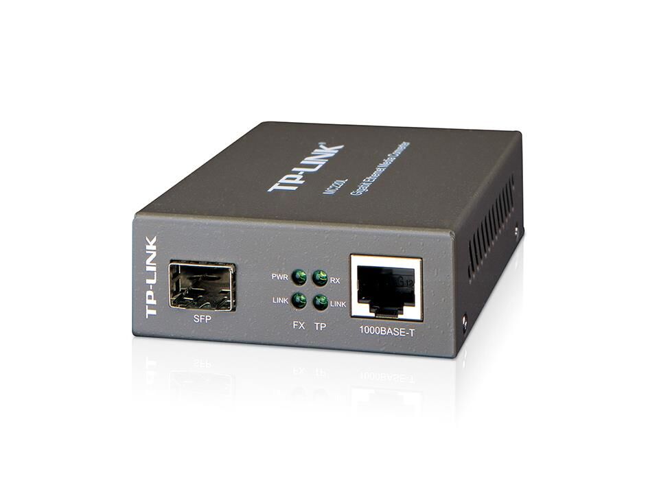TP‑LINK Omada MC220L RJ45 – SFP Gigabit Fiber Medya Dönüştürücü (1000BASE‑T ↔ 1000BASE‑SX/LX)
