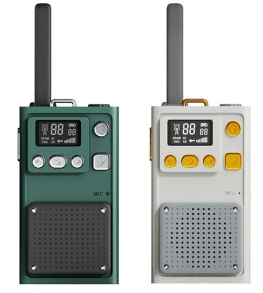 WowKids W1A Çocuk Walkie Talkie 5 Km Green-Cream PMR Telsiz (AAA Pilli)