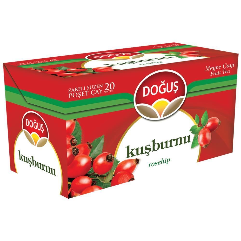 Doğuş Kuşburnu Meyveli Süzen Poşet Çay 20 Adet x 2,5 g (50 g)