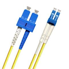 URANIUM SC-LC MM 50/125µm Duplex Multimode Fiber Optik Patch Cord 1 Metre