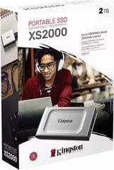 Kingston XS1000 SXS1000‑2000G 2TB USB 3.2 Gen 2 Taşınabilir SSD, Gri (Pocket‑sized External SSD)