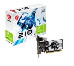 MSI N210‑1GD3/LP NVIDIA GeForce 210 1 GB GDDR3 64‑Bit 589 MHz Core 1000 MHz Memory Clock VGA + DVI + HDMI Desteği Low‑Profile PCI‑Express 2.0 x16 Ekran Kartı