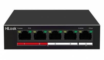 HiLook NS-0105P-35(B)(O-STD) 4xFE PoE + 1xFE Uplink 35W Yönetilemez Switch