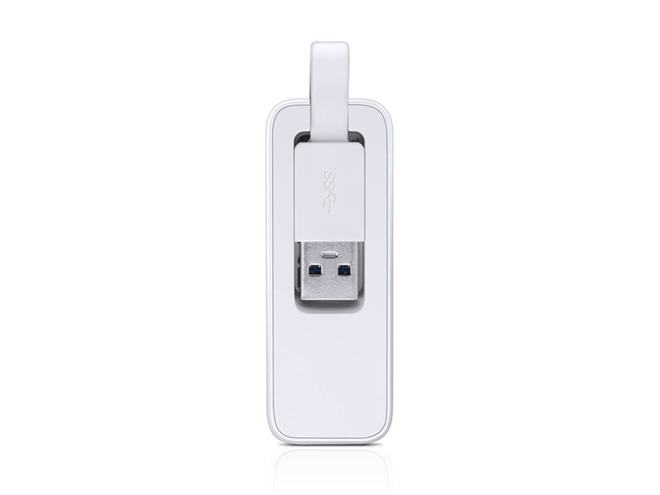 TP‑Link UE300 USB 3.0 – Gigabit Ethernet (10/100/1000 Mbps) Adaptör, RTL8153 Çipset, Compact Katlanabilir Tasarım, Windows/Mac/Linux/Chrome OS Uyumlu