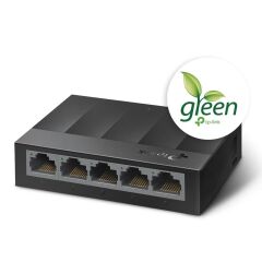 TP-LINK LS1005G 5×10/100/1000 Mbps RJ45 Fanless Plastik Kasa Masaüstü Yönetimsiz Switch