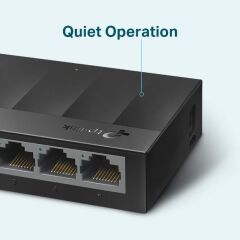 TP-LINK LS1005G 5×10/100/1000 Mbps RJ45 Fanless Plastik Kasa Masaüstü Yönetimsiz Switch