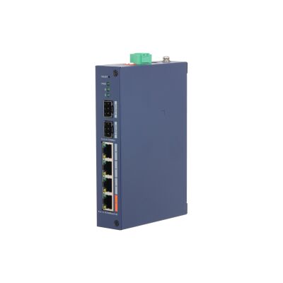 Dahua CHS4206-4ET-60 6-Port Hardened Managed Switch (4x10/100 Mbps PoE + 2x10/100 Mbps Ethernet/SFP Combo) 60W