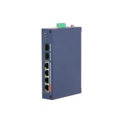 Dahua CHS4206-4ET-60 6-Port Hardened Managed Switch (4x10/100 Mbps PoE + 2x10/100 Mbps Ethernet/SFP Combo) 60W