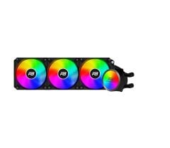 PowerBoost NOBLE 360 Rainbow Fanlı 360 mm Intel 1700 / AMD AM5 ve AM4 Serisi Uyumlu Sıvı Soğutma Sistemi (3×120 mm Rainbow ARGB Fan Siyah)