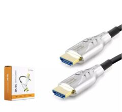 Hadron HDX2052 HDMI KABLO PVC 8K 60Hz HDMI 2.1 V Optic OD8.0 100 Metre Siyah