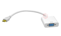 Frisby FA-6634HV Mini HDMI Erkek - VGA Dişi Görüntü Aktarım Dönüştürücü Adaptör 1080p Full HD Destekli