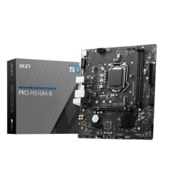 MSI Pro H510M‑B DDR4 2933 MHz 10. Nesil Intel Core Uyumlu Soket LGA‑1200 mATX Anakart – M.2, HDMI, VGA, USB 3.2, Realtek Gigabit LAN & 4×SATA