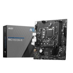 MSI Pro H510M‑B DDR4 2933 MHz 10. Nesil Intel Core Uyumlu Soket LGA‑1200 mATX Anakart – M.2, HDMI, VGA, USB 3.2, Realtek Gigabit LAN & 4×SATA