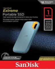SanDisk Extreme Portable SSD V2 1TB 1050MB/s USB 3.2 Gen 2 Açık Mavi (SDSSDE61-1T00-G25B)