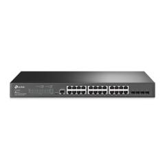 TP‑LINK OMADA TL‑SG3428 24×10/100/1000 Mbps RJ45 + 4×1 Gbps SFP L2+ Yönetilebilir Rackmount Switch – Fanless, Omada SDN, Statik Yönlendirme, VLAN, ACL, QoS, ERPS