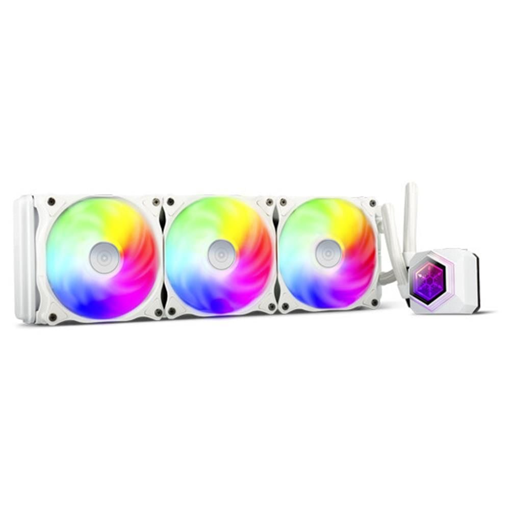 SilverStone SST‑PF360W‑ARGB‑V2 Intel‑AMD Uyumlu 360 mm Beyaz All‑in‑One Sıvı İşlemci Soğutucu ARGB Aydınlatmalı
