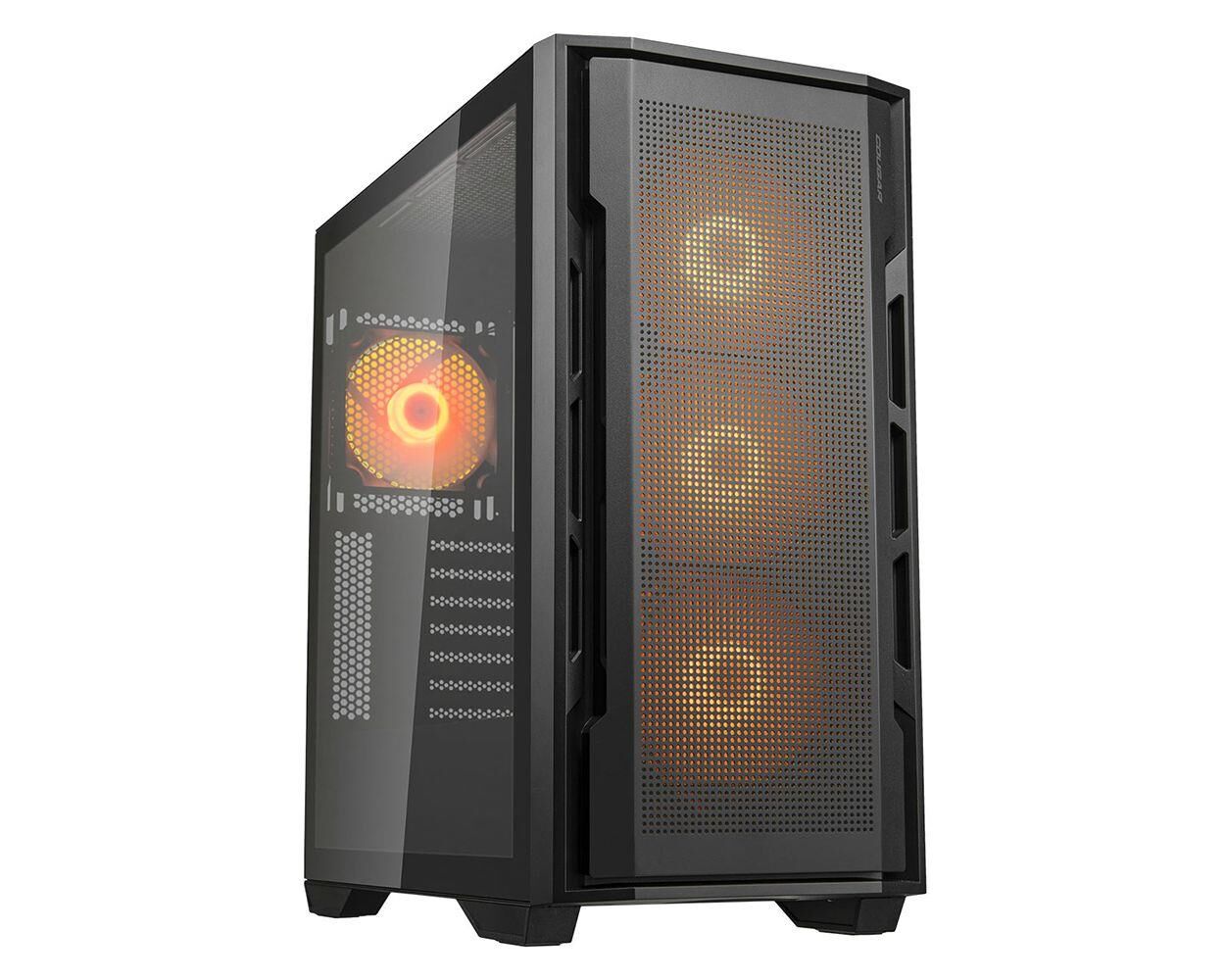 Cougar Uniface RGB 750W 80+ Bronze Temperli Cam USB 3.0 Mesh Siyah ATX Mid-Tower Gaming Kasa
