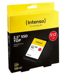 Intenso 512GB 2.5'' SATA SSD – 520MB/s Okuma / 500MB/s Yazma