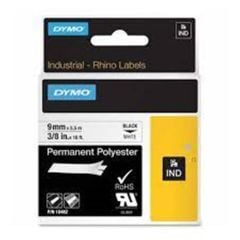 DYMO 1868809 XTL Isıyla Küçülen Etiketi, 6 mm x 2,7 m, Beyaz-Siyah