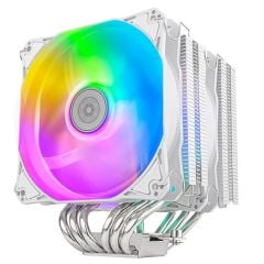 SilverStone SST‑HYD120W‑ARGB Hydrogon D120 ARGB Dual Tower Intel & AMD Soket Uyumlu 6 Bakır Isı Borulu 2x 120 mm ARGB Fanlı CPU Soğutucu