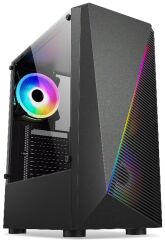 ELBA A185‑02 650W 80+ Siyah Midi‑Tower Bilgisayar Kasası (PSU Dahil) Siyah
