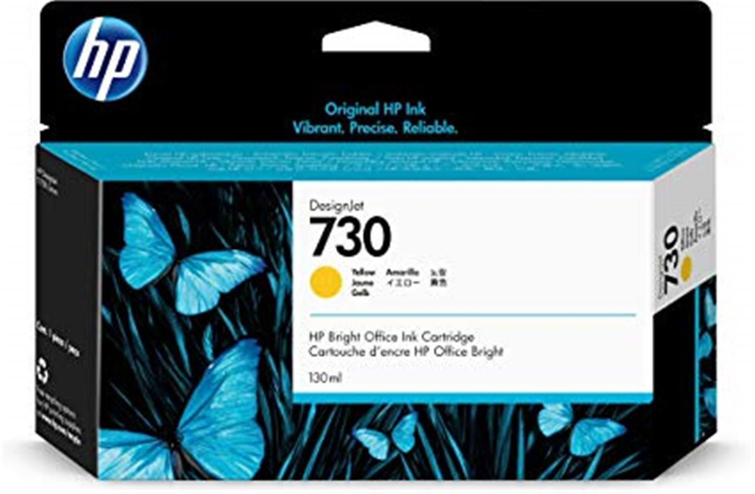 HP 730 130-ml Yellow (Sarı) DesignJet Plotter Mürekkep Kartuşu (P2V64A)