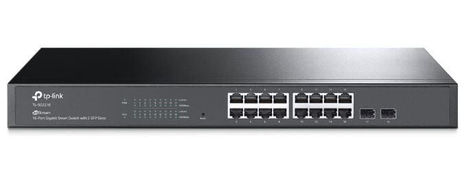TP‑LINK OMADA TL‑SG2218 16×10/100/1000 Mbps RJ45 + 2× Gigabit SFP L2+ Yönetilebilir Fanless Rackmount Switch